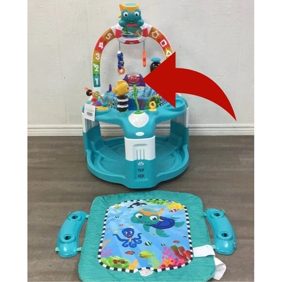 Baby Einstein 2-in-1 Lights & Sea Activity Saucer Replacement Spinning Crab Toy - Picture 4 of 4